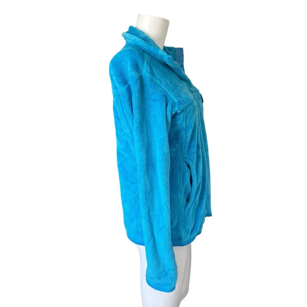 Patagonia Bright Blue Retool Snap T Pullover Sweater Womens Size Medium M